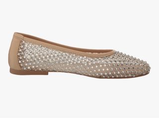 Steve Madden Bailarinas Beige/Plata Talla 38.5