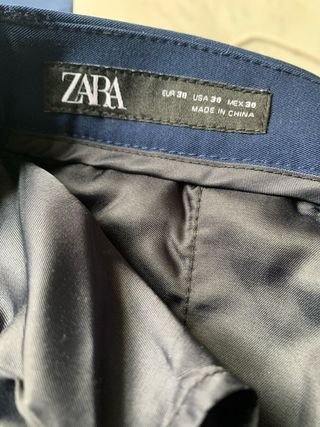 Traje de hombre azul