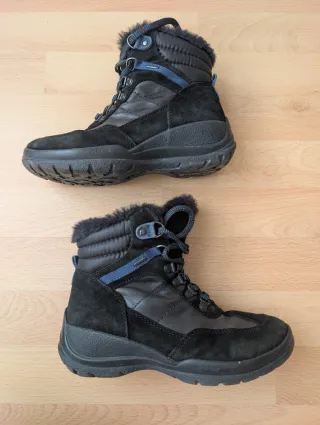 Botas Geox Amphibiox Mujer Negro/Azul