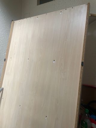 Cama individual de madera con cajones