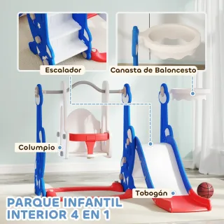 Parque Infantil 4 en 1 para +18 Meses