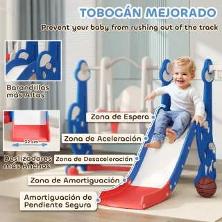 Parque Infantil 4 en 1 para +18 Meses