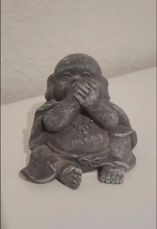 Set 3 Bude Decorativi in Pietra Grigia