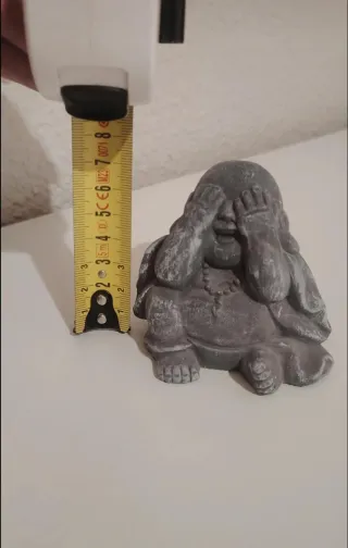 Set 3 Bude Decorativi in Pietra Grigia