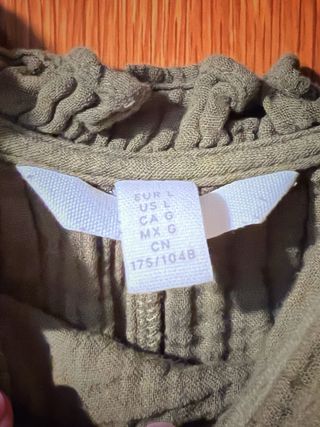 Vestido playero verde oliva