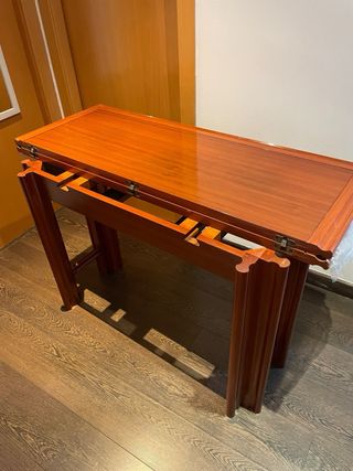 Mesa plegable de madera