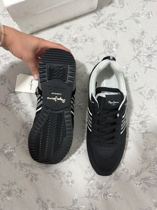 Zapatillas Pepe Jeans London Hombre Negras