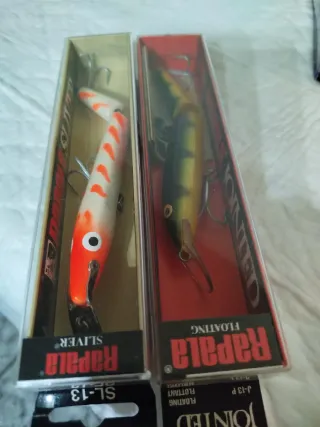 2 señuelos Rapala Floating y Sliver