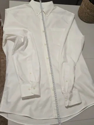 Camisa Zara Blanca Manga Larga