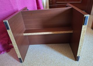 Mesa Noche Ikea Ramberg Madera y Cristal