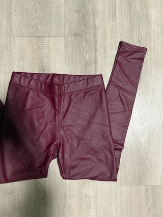 Mallas polipiel burdeos Talla M