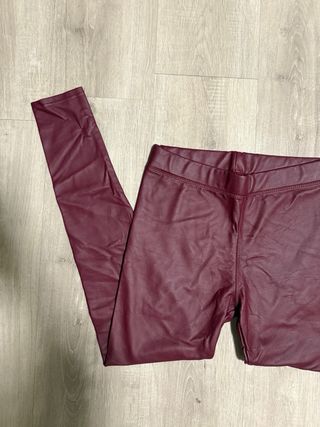 Mallas polipiel burdeos Talla M