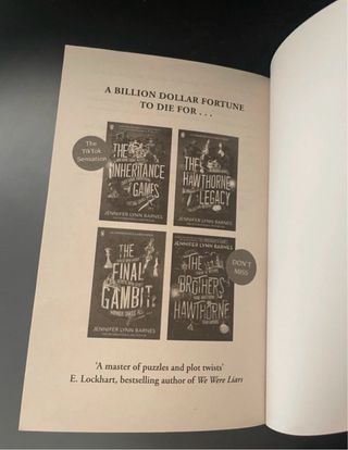 Libro The Inheritance games