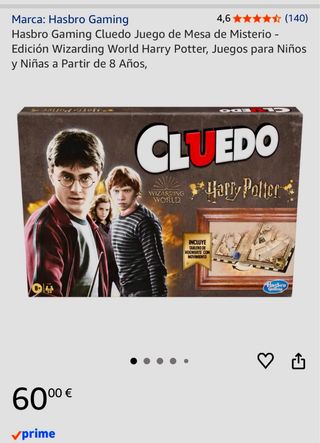 Cluedo Harry Potter Juego de Mesa