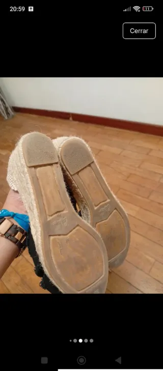 Alpargatas Castañer Beige y Negras