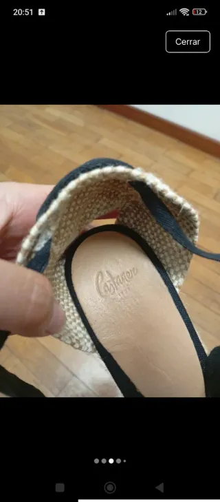 Alpargatas Castañer Beige y Negras