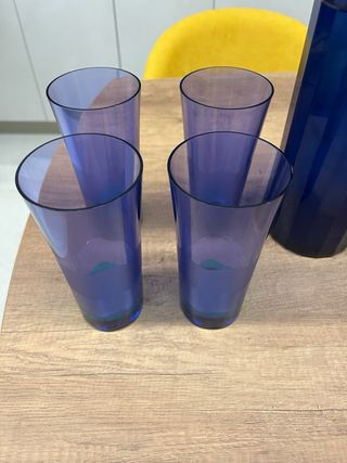 Set Brocca e Bicchieri Tupperware Blu