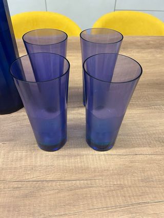 Set Brocca e Bicchieri Tupperware Blu