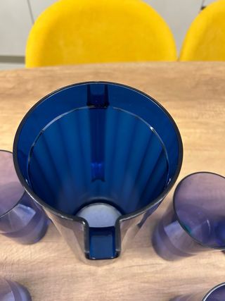 Set Brocca e Bicchieri Tupperware Blu