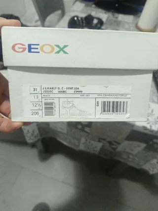 Sandalias Geox niña negras talla 31