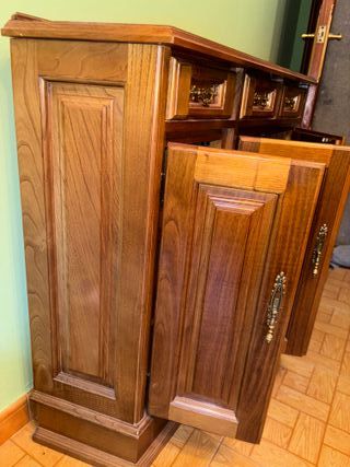 Mueble recibidor clásico madera