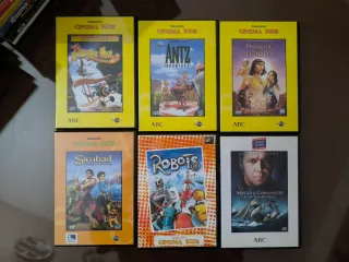 Lote 6 Películas DVD Colección Cinema Kids