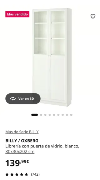 Puertas Vitrina de estantería Ikea (solo puertas)