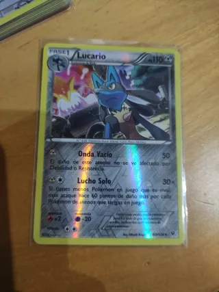 Carta Pokémon Lucario #63 FCO (Reverse/Español)