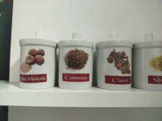 Especieros cerámica.