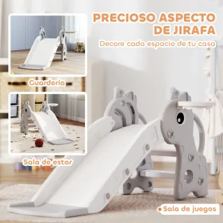 Tobogán Jirafa Infantil con Canasta