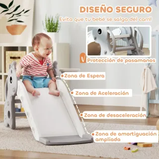 Tobogán Jirafa Infantil con Canasta