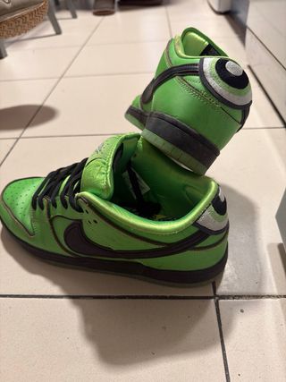 Zapatillas NikeSB Dunk Verde Neón Supernenas y caj