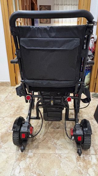 Silla ruedas eléctrica plegable-fibra de carbono