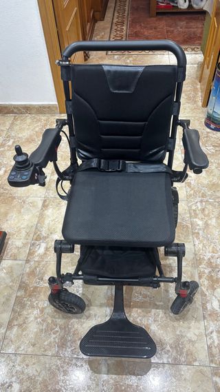 Silla ruedas eléctrica plegable-fibra de carbono