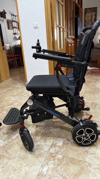 Silla ruedas eléctrica plegable-fibra de carbono