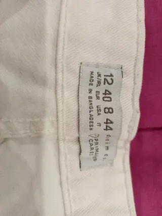 Pantalón corto vaquero blanco