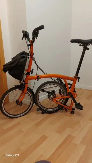 Brompton C Line 3 velocidades naranja
