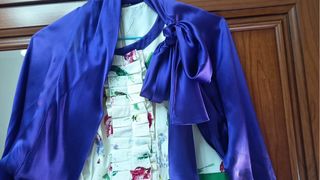 Vestido NATURA floral con falda verde