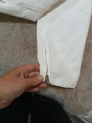 Pantalón Massimo Dutti Blanco