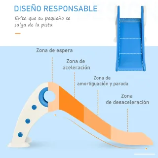 Tobogán Infantil Azul y Blanco