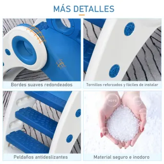 Tobogán Infantil Azul y Blanco