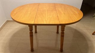 Mesa comedor extensible con 4 sillas