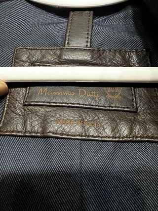 Chaqueta de piel Massimo Dutti Marrón Hombre
