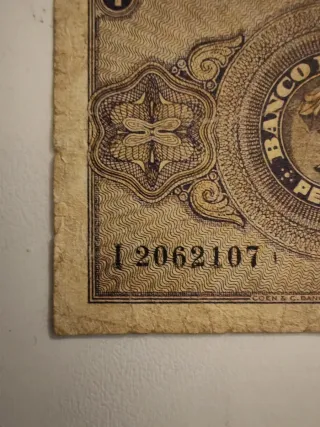 Billete 1 Peseta Banco de España 1938