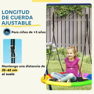 Columpio 6 en 1 con Nido para Niños