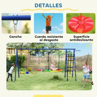 Columpio 6 en 1 con Nido para Niños
