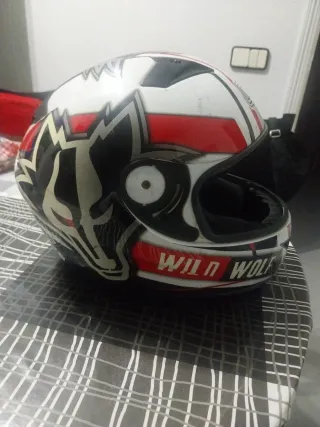 Casco NZI Blue Series Rojo y Blanco