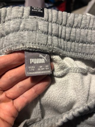 Pantalón Puma Niña Talla 13-14 Años Gris