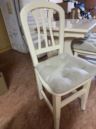 Mesa y 4 Sillas Cocina Madera Maciza