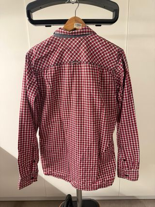 Camisa Tommy Hilfiger cuadros roja hombre